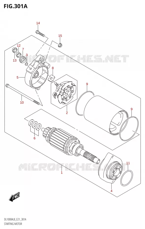 STARTMOTOR Suzuki MOTO 1000 V-STROM 2018  DL1000XA L8 E21