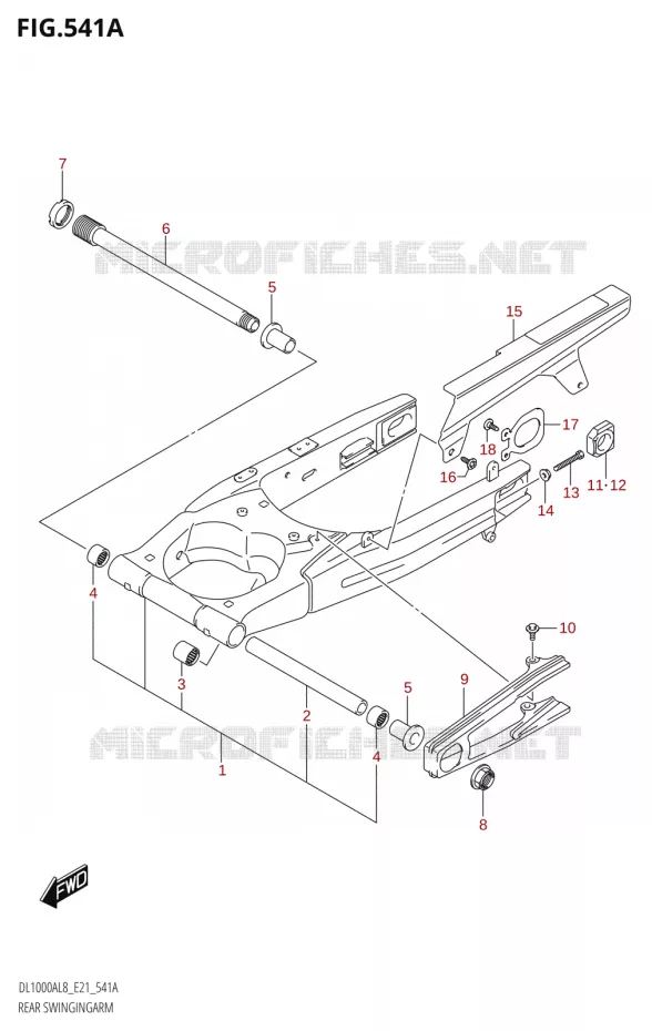 SWINGARM Suzuki MOTO 1000 V-STROM 2018  DL1000XA L8 E21