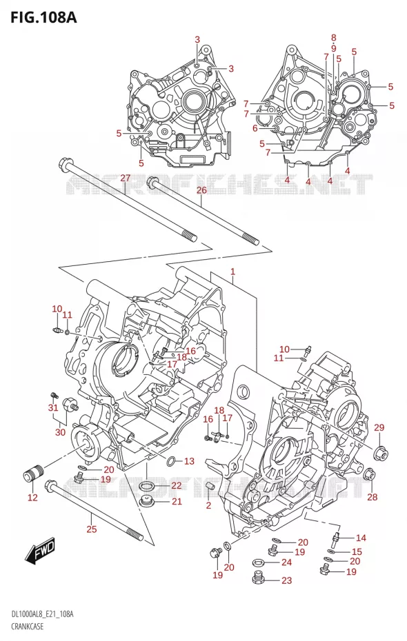 CARTER Suzuki MOTO 1000 V-STROM 2018  DL1000AL8 E21