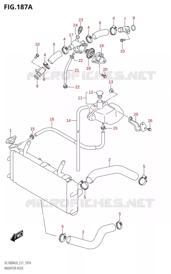 RADIATOR SLANG - EXPANSIEVAT Suzuki MOTO 1000 V-STROM 2018  DL1000AL8 E21
