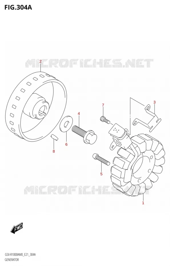 ALTERNATOR Suzuki MOTO 1000 GSX-R 2020  GSX-R1000RA M0 / GSX-R1000RZA M0 (E21)