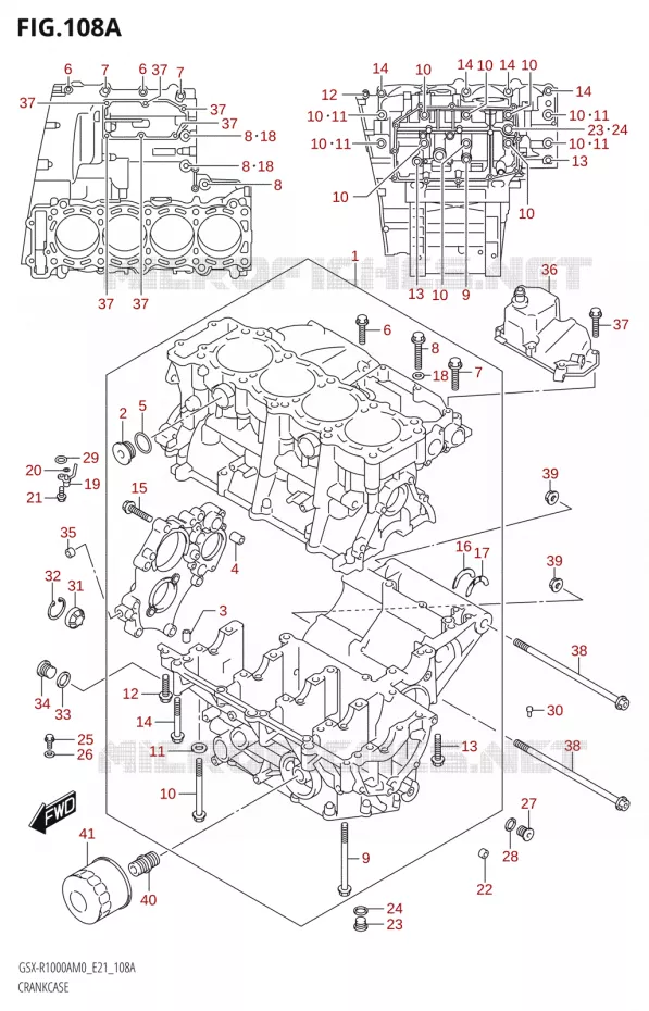 CASING Suzuki MOTO 1000 GSX-R 2020  GSX-R1000A M0 (E21)