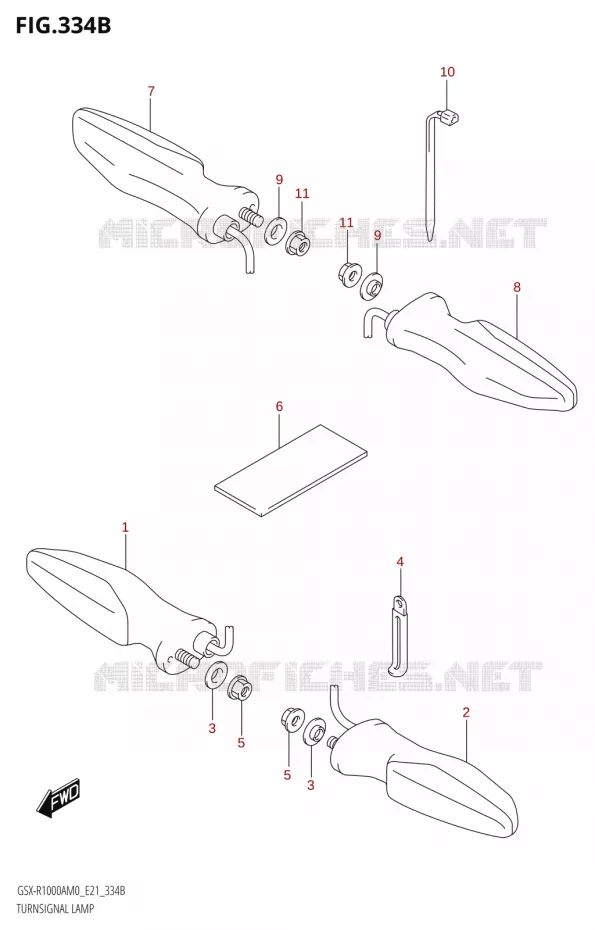 INDICATOREN Suzuki MOTO 1000 GSX-R 2020  GSX-R1000A M0 (E21)