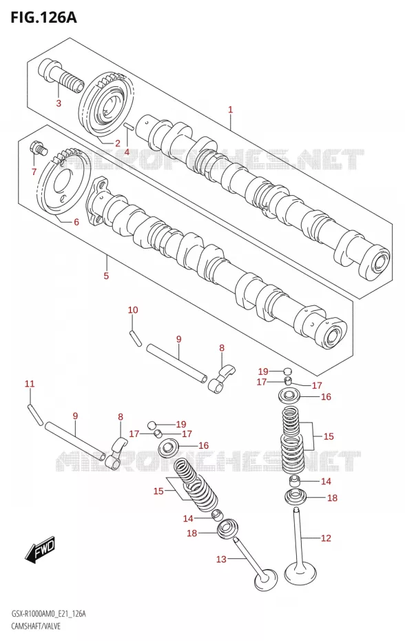 NOKKENAS - VALVES Suzuki MOTO 1000 GSX-R 2020  GSX-R1000RA M0 / GSX-R1000RZA M0 (E21)