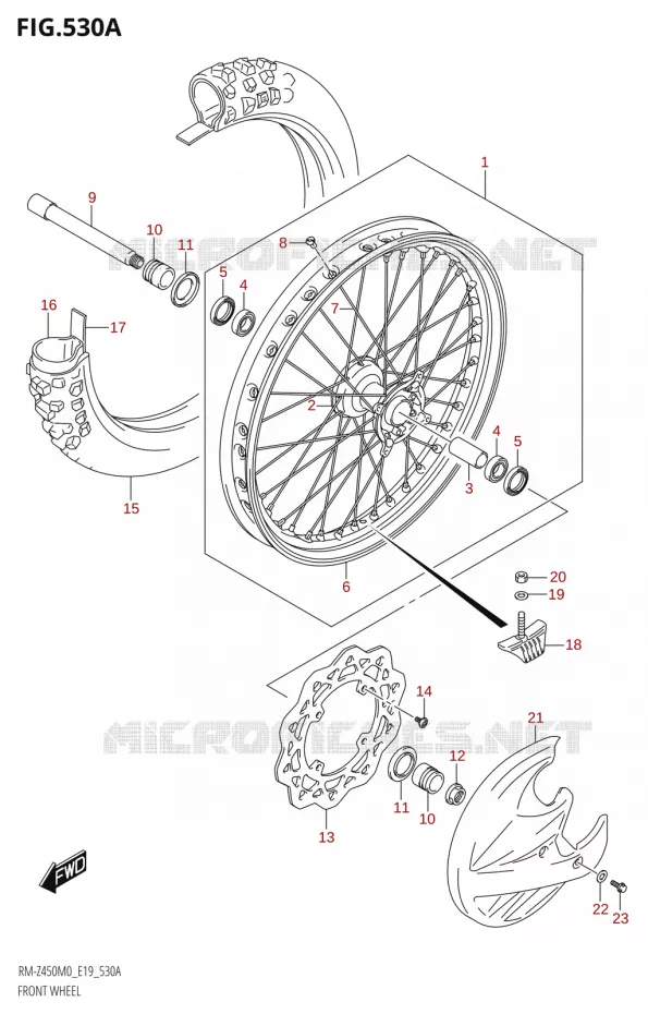 VOORWIEL Suzuki MOTO 450 RM-Z 2020  RM-Z450 M0 (E19)