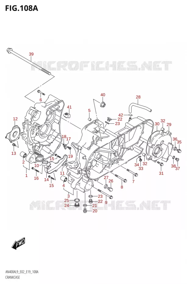 CASING Suzuki SCOOTER 400 BURGMAN 2019  AN400A L9 (E02,E19)
