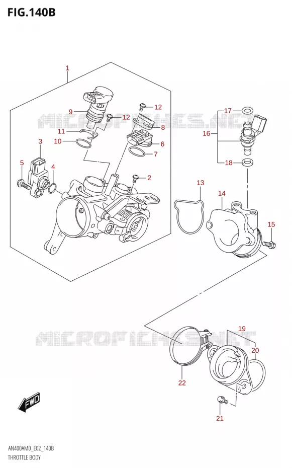 GASKLEPHUIS Suzuki SCOOTER 400 BURGMAN 2020  AN400A M0 (E02,E19)