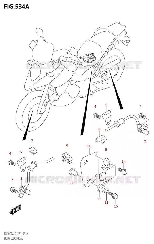 ELECTRISCH ONDERDELEN Suzuki MOTO 1000 V-STROM 2019  DL1000XA L9 (E21)
