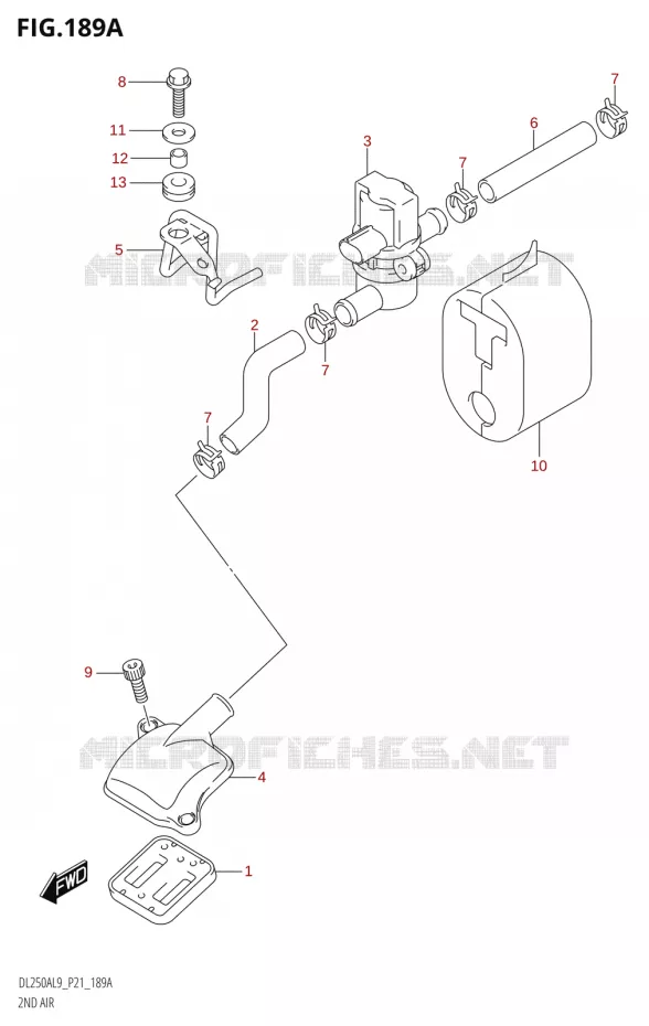 ANTI VERVUILINGS SYSTEM Suzuki MOTO 250 V-STROM 2019  DL250A L9 (P21)