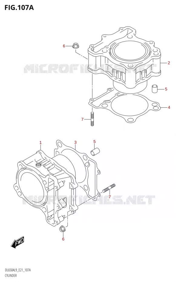CILINDER Suzuki MOTO 650 V-STROM 2019  DL650A L9 (E21)