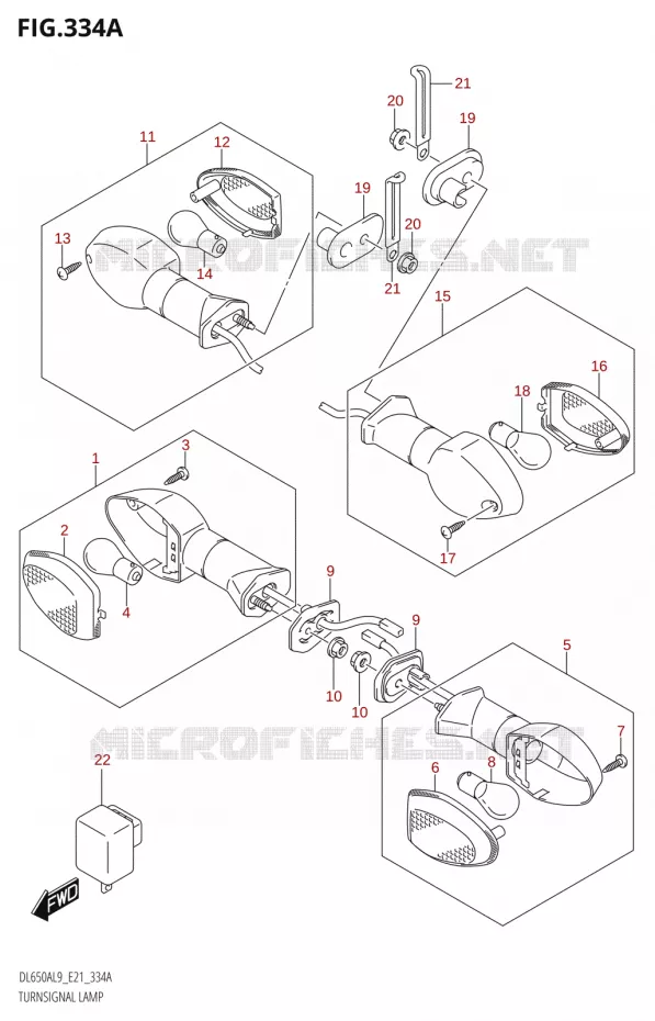 INDICATOREN Suzuki MOTO 650 V-STROM 2019  DL650XA L9 (E21)