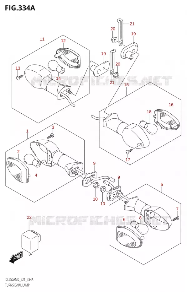 INDICATOREN Suzuki MOTO 650 V-STROM 2020  DL650XA M0 (E21)