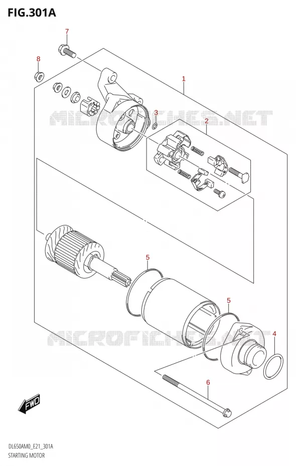 STARTMOTOR Suzuki MOTO 650 V-STROM 2020  DL650XA M0 (E21)