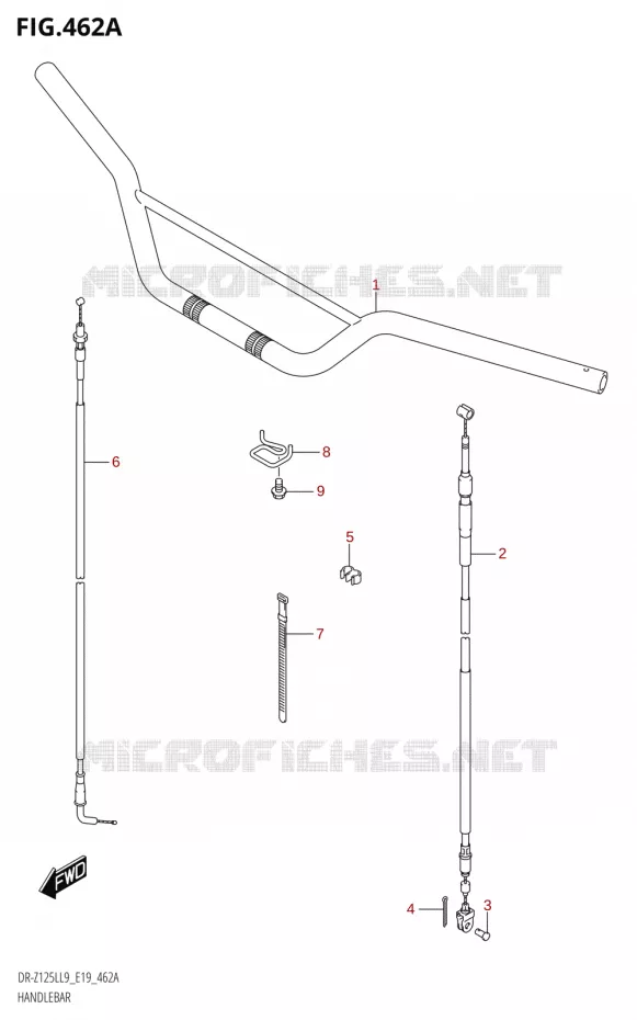 STUUR Suzuki MOTO 125 DR-Z 2019  DR-Z125L L9 (E19)