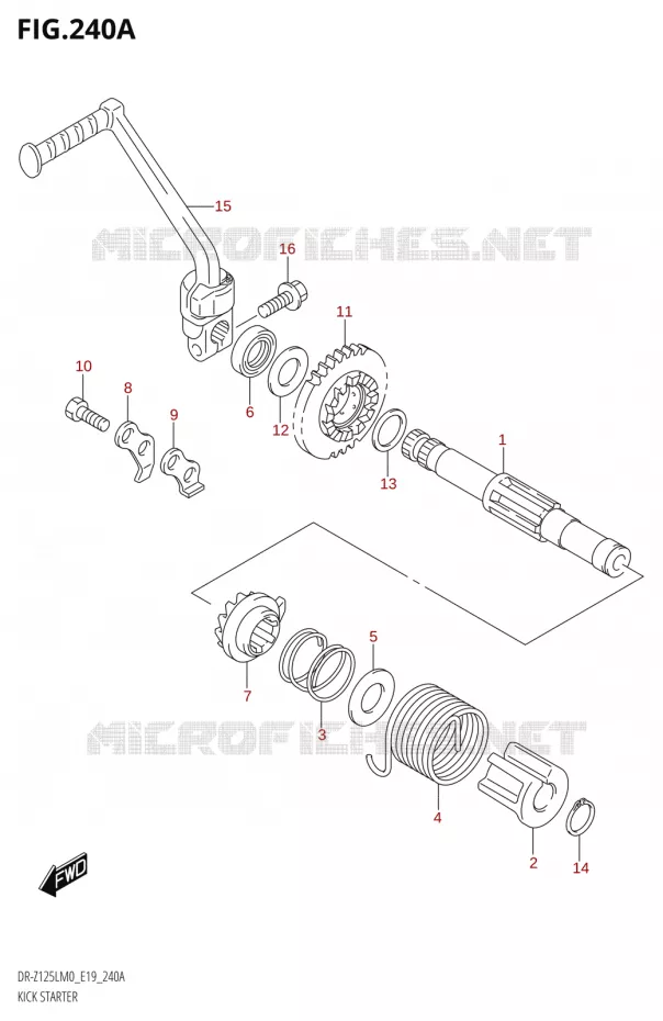 KICKSTARTER Suzuki MOTO 125 DR-Z 2020  DR-Z125L M0 (E19)