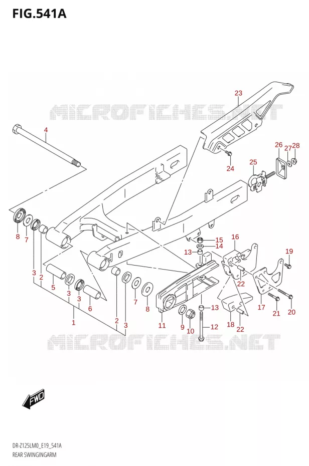 SWINGARM Suzuki MOTO 125 DR-Z 2020  DR-Z125L M0 (E19)