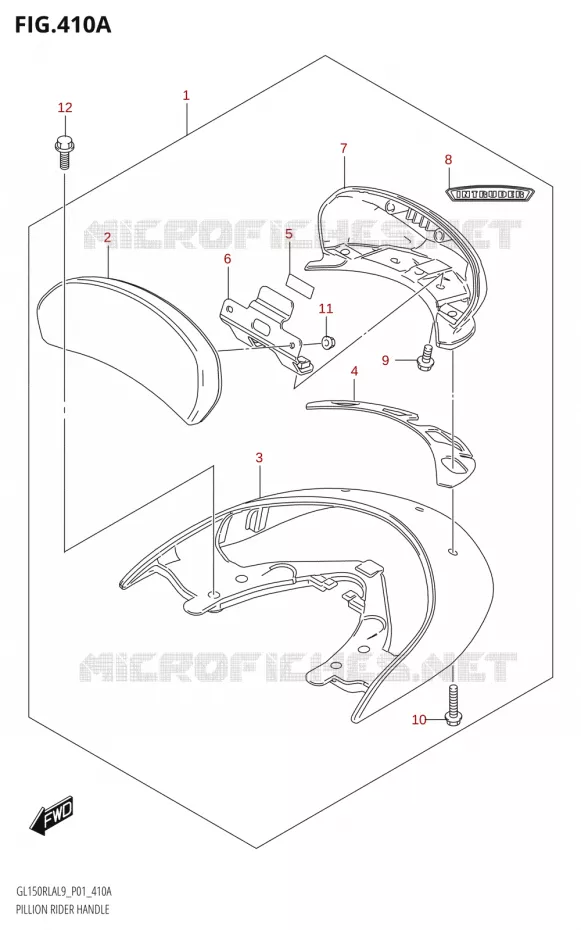 BACKREST Suzuki MOTO 150 INTRUDER 2019  GL150RLA L9 (P01)