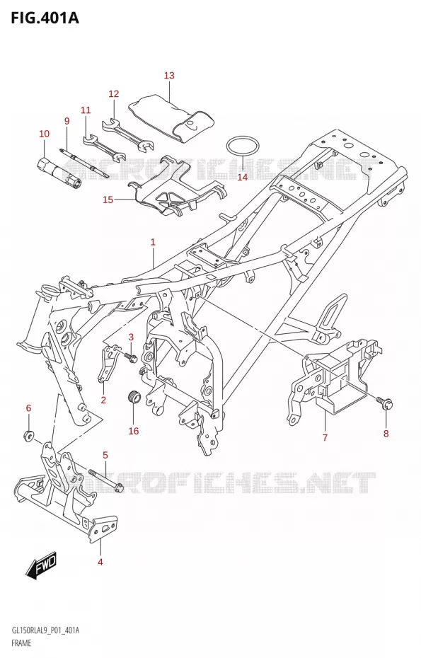 FRAME Suzuki MOTO 150 INTRUDER 2019  GL150RLA L9 (P01)