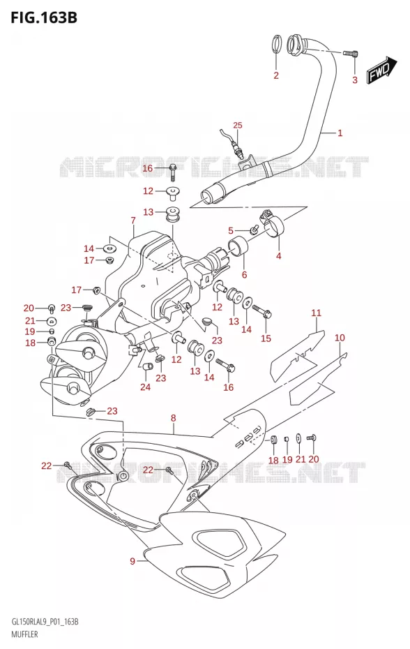 GELUIDDEMPER Suzuki MOTO 150 INTRUDER 2019  GL150RLA L9 (P01)