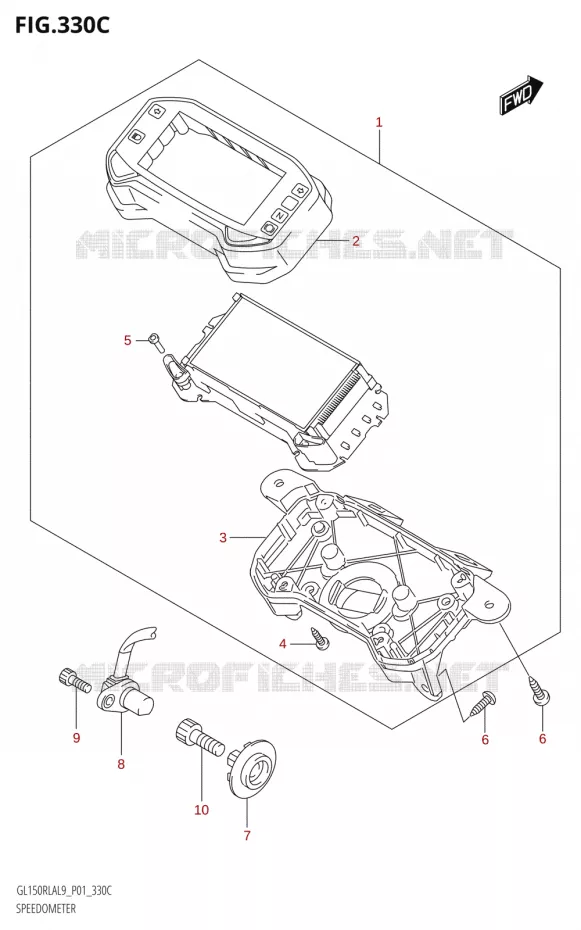 SNELHEIDSMETER Suzuki MOTO 150 INTRUDER 2019  GL150RLA L9 (P01)