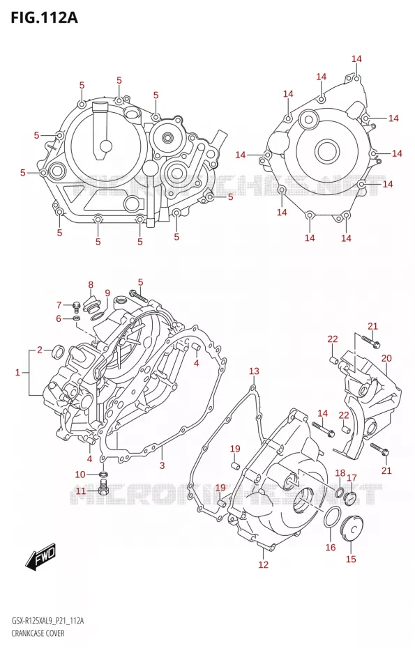 CASING Suzuki MOTO 125 GSX-R 2019  GSX-R125XA L9 (P21)