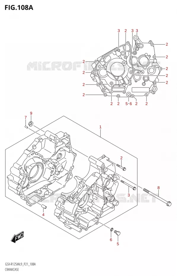 CASING Suzuki MOTO 125 GSX-R 2019  GSX-R125XA L9 (P21)