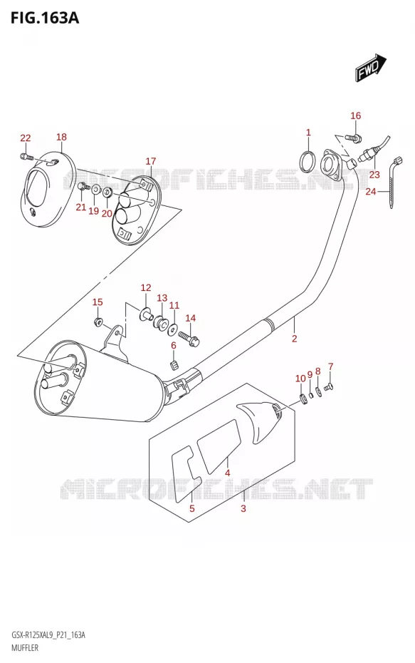 GELUIDDEMPER Suzuki MOTO 125 GSX-R 2019  GSX-R125XA L9 (P21)