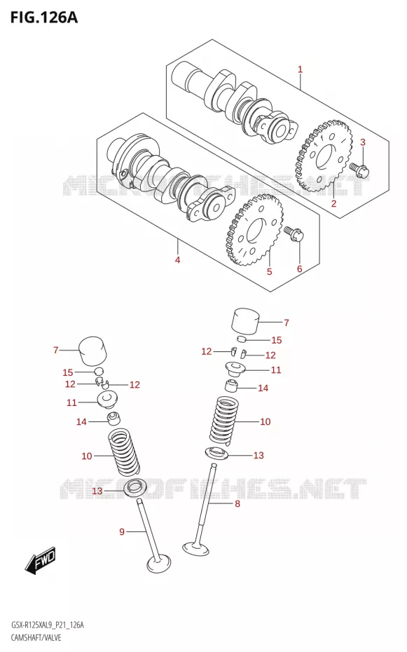 NOKKENAS - VALVES Suzuki MOTO 125 GSX-R 2019  GSX-R125XA L9 (P21)