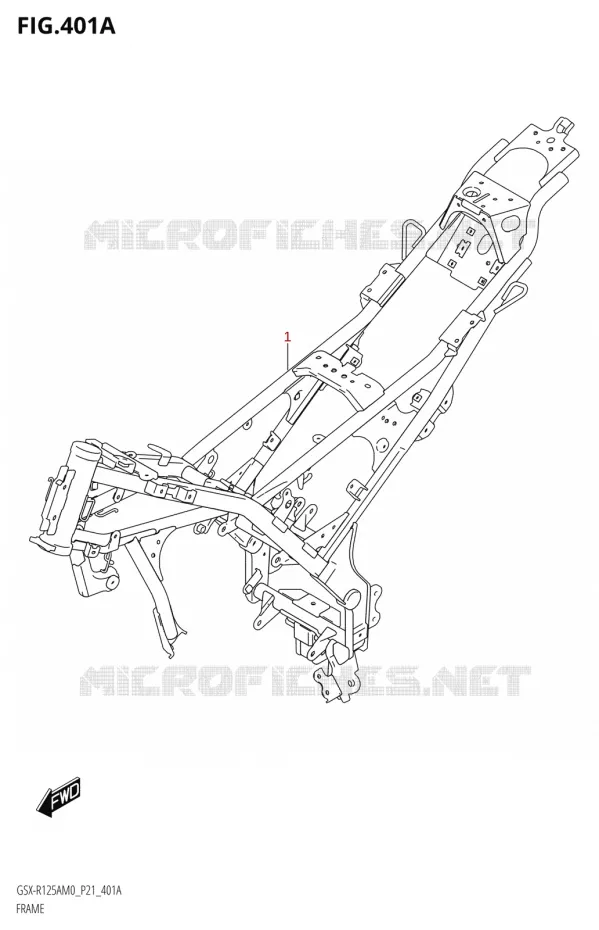 FRAME Suzuki MOTO 125 GSX-R 2020  GSX-R125XA M0 (P21)