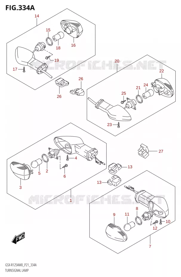 INDICATOREN Suzuki MOTO 125 GSX-R 2020  GSX-R125XA M0 (P21)