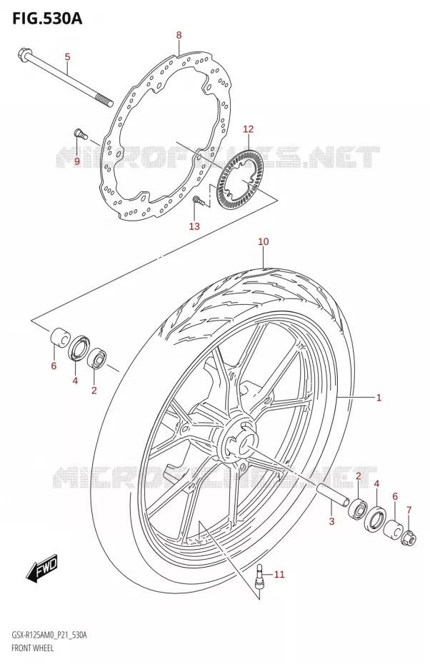 VOORWIEL Suzuki MOTO 125 GSX-R 2020  GSX-R125XA M0 (P21)