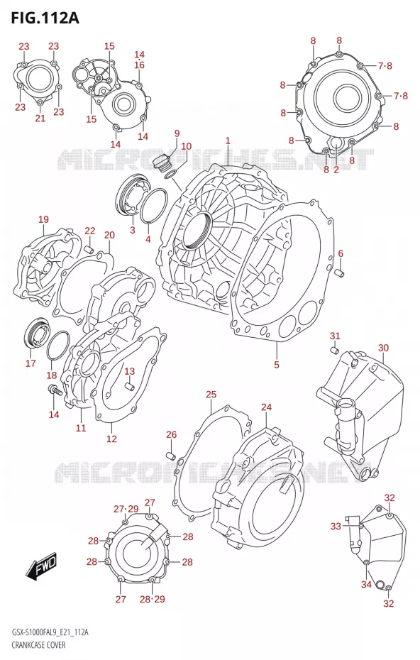 CARTERDEKSEL Suzuki MOTO 1000 GSX-S 2019  GSX-S1000FZA L9 (E21)