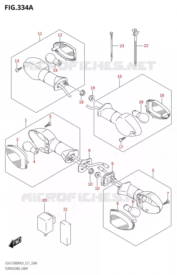 INDICATOREN Suzuki MOTO 1000 GSX-S 2019  GSX-S1000FA L9 (E21)