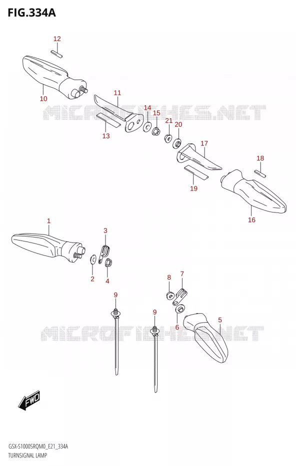 INDICATOREN Suzuki MOTO 1000 KATANA 2020  GSX-S1000SRQ M0 (E21)