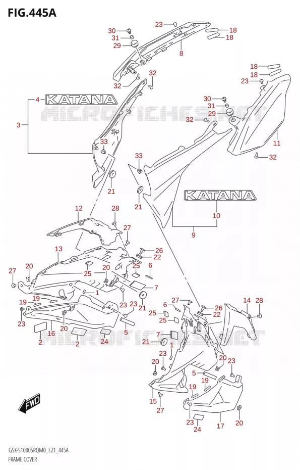 KUIP Suzuki MOTO 1000 KATANA 2020  GSX-S1000SRQ M0 (E21)