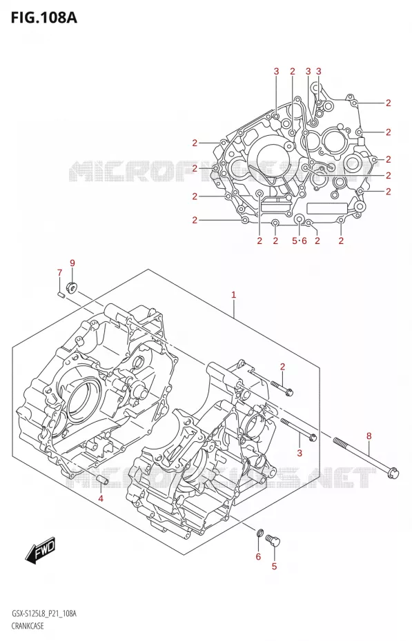 CARTER Suzuki MOTO 125 GSX-S 2018  GSX-S125ML L8 (P21)