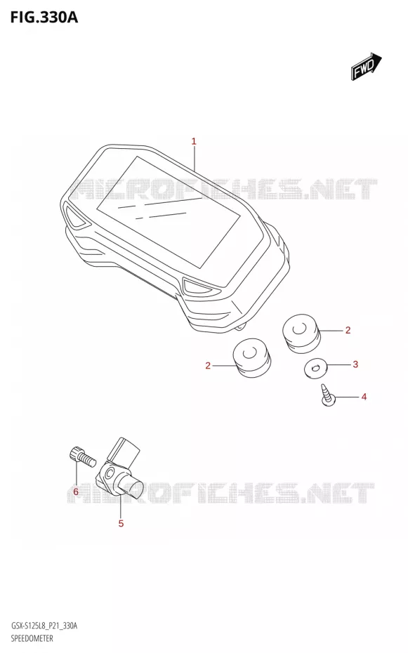 SNELHEIDSMETER Suzuki MOTO 125 GSX-S 2018  GSX-S125ML L8 (P21)