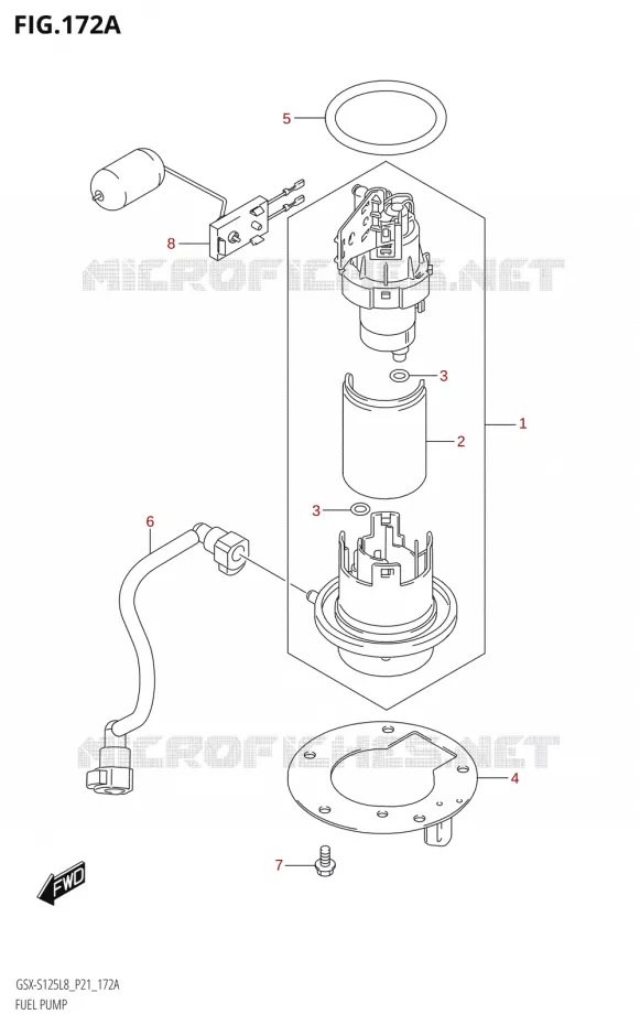 BENZINE POMP Suzuki MOTO 125 GSX-S 2018  GSX-S125MLX L8 (P21)