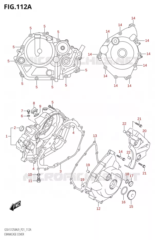CASING Suzuki MOTO 125 GSX-S 2019  GSX-S125XA L9 (P21)