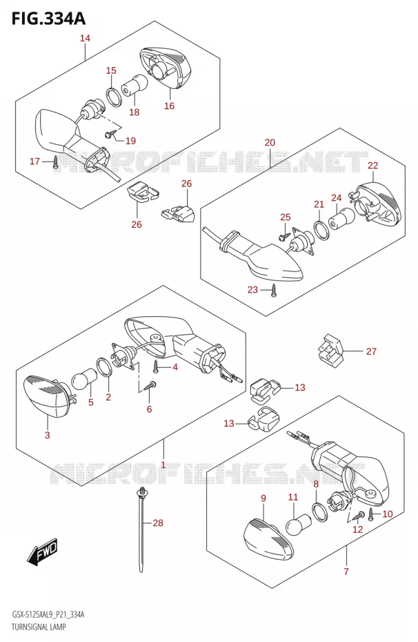 INDICATOREN Suzuki MOTO 125 GSX-S 2019  GSX-S125XA L9 (P21)