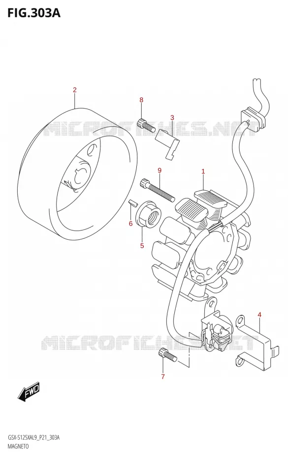 ONTSTEKING Suzuki MOTO 125 GSX-S 2019  GSX-S125XA L9 (P21)