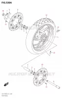 VOORWIELEL (GSX-S750A:L8:E21) VERING/REM/WIEL 750 suzuki-motorfietsen GSX-S 2018 2030000075