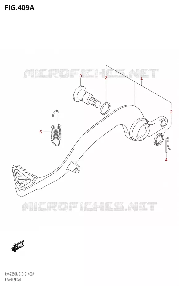 REMPEDAAL Suzuki MOTO 250 RM-Z 2020  RM-Z250 M0 (E19)