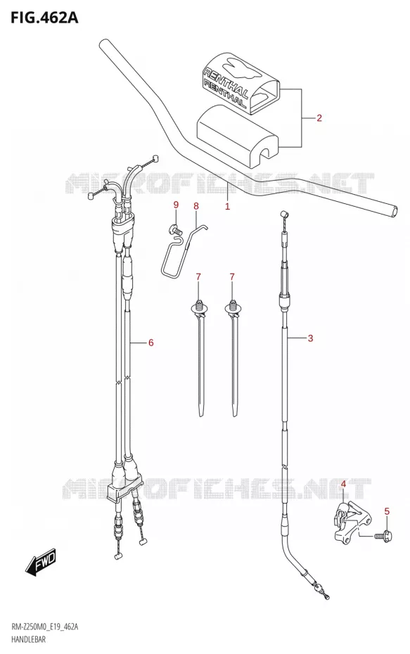 STUUR Suzuki MOTO 250 RM-Z 2020  RM-Z250 M0 (E19)