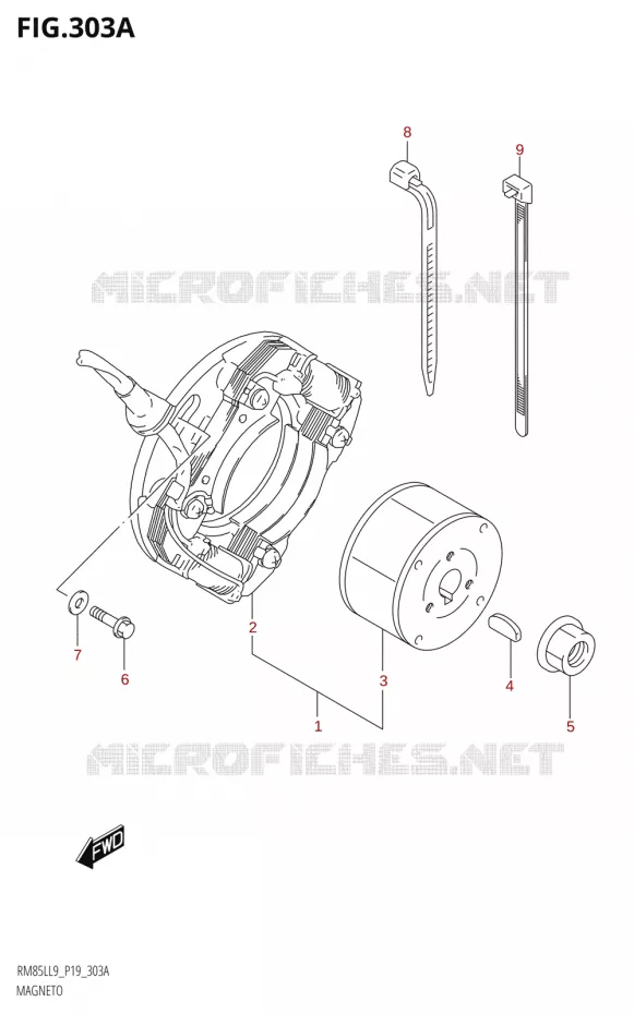 ONTSTEKING Suzuki MOTO 85 RM 2019  RM85L L9 (P19)