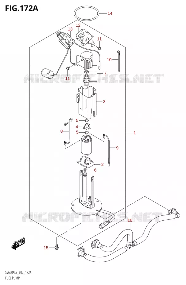 BENZINE POMP Suzuki MOTO 650 SV 2019  SV650A L9 (E02)