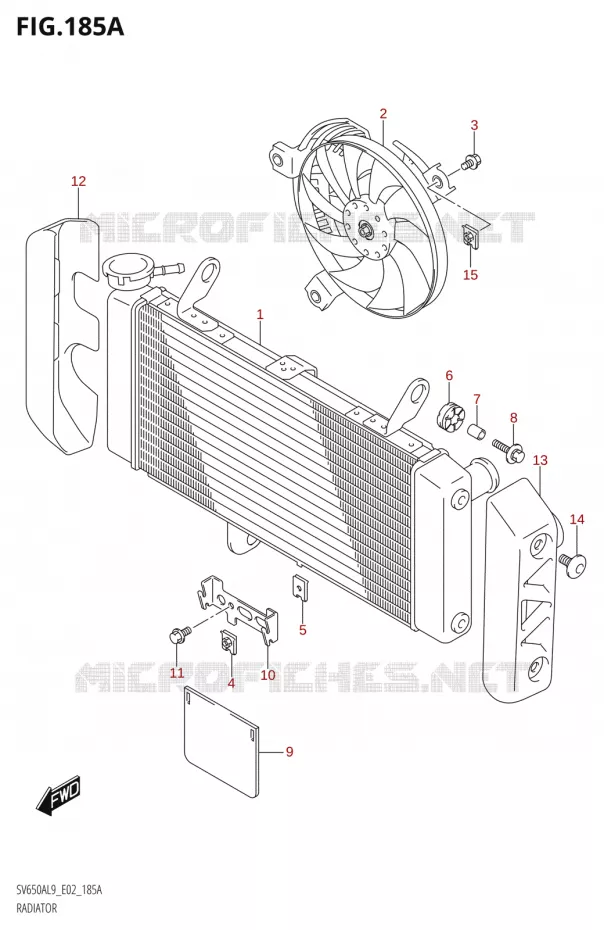 RADIATOR Suzuki MOTO 650 SV 2019  SV650A L9 (E02)