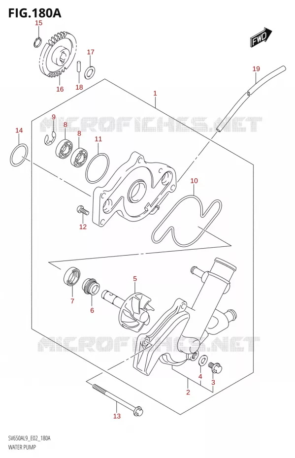 WATERPOMP Suzuki MOTO 650 SV 2019  SV650A L9 (E02)