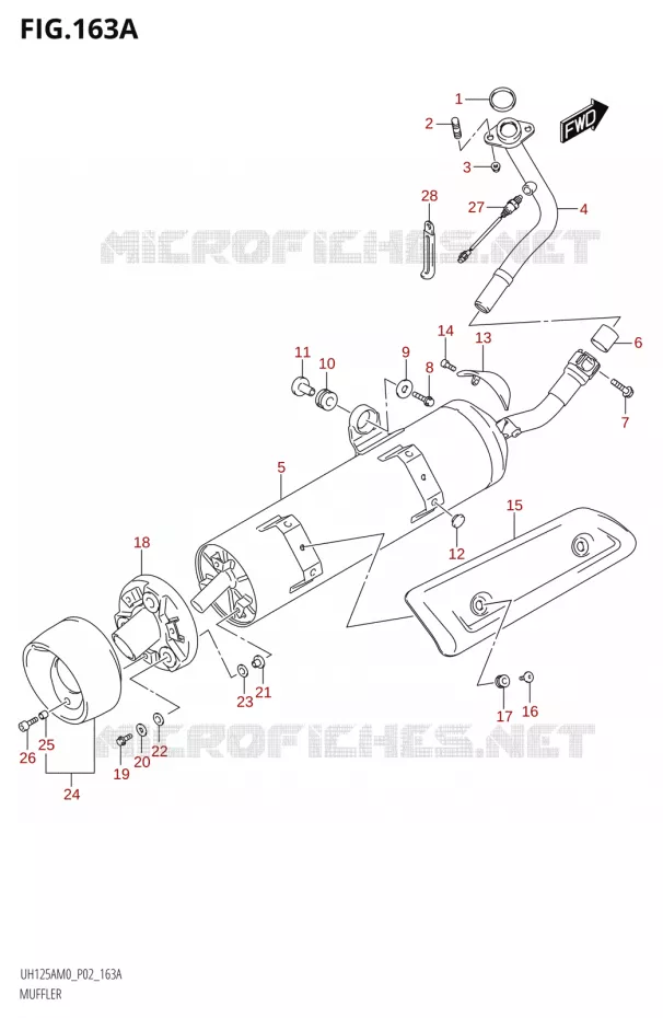 GELUIDDEMPER Suzuki SCOOTER 125 BURGMAN 2020  UH125A M0 (P02)