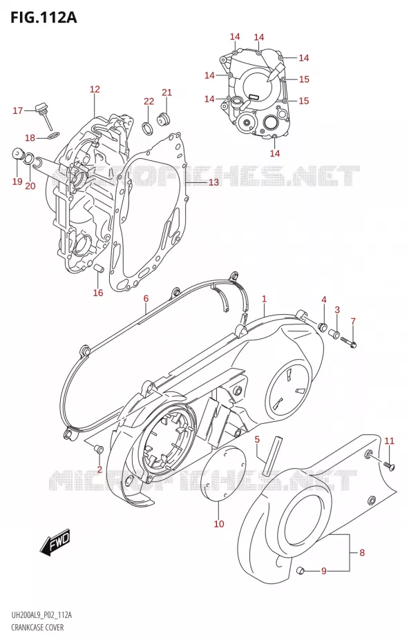 CASING Suzuki SCOOTER 200 BURGMAN 2019  UH200A L9 (P02)